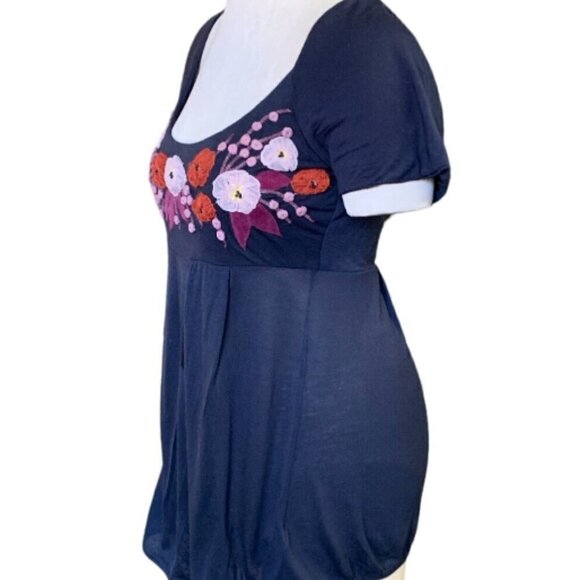 Anthropology Rio Rao Embroidered Knit Top Sz M #33E - Picture 4 of 8